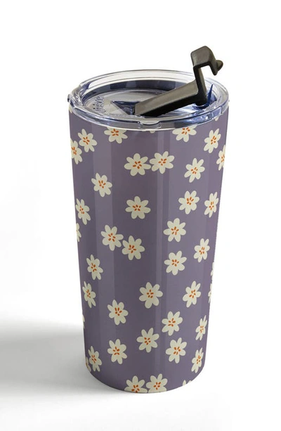 Shop Deny Designs Alisa Galitsyna Lavender Tiny Flower Tumbler In Multi