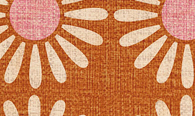 Deny Designs Schatzi Brown Retro Jumbo Daisy Orange Cutting Board In Multi