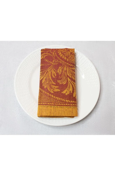 French Home Linen Renaissance Napkins In Yellow