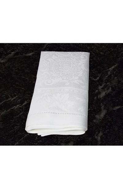 French Home Linen Arboretum Napkins In White