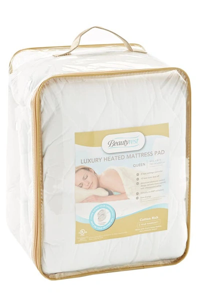 Beautyrest Heated Mattress Pad In White