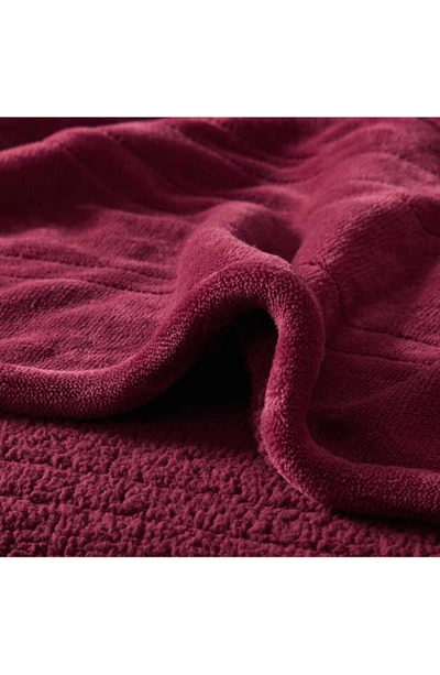 Shop Beautyrest Heated Blanket In Red