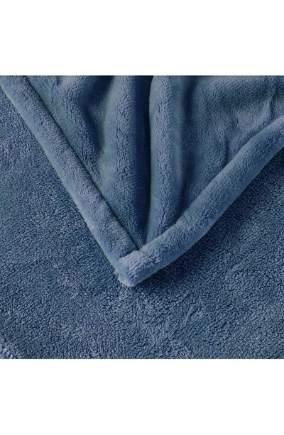 Beautyrest Heated Oversized Throw Blanket In Sapphire Blue