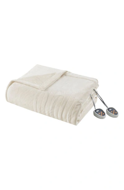 Shop Beautyrest Heated Blanket In Ivory