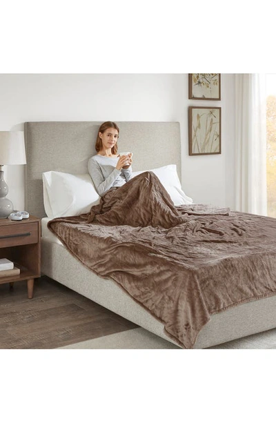 Shop Beautyrest Heated Blanket In Mink