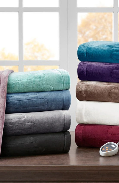 Beautyrest Heated Blanket In Grey