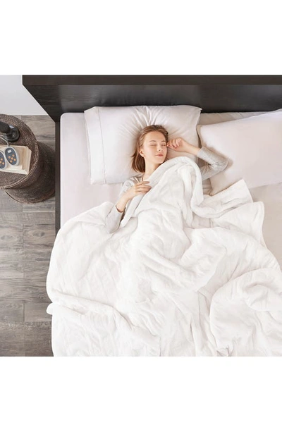 Beautyrest Oeko-tex Heated Blanket In Ivory