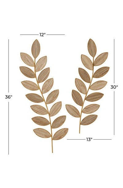 Sonoma Sage Home Brown Leaf Wall Art In Brown