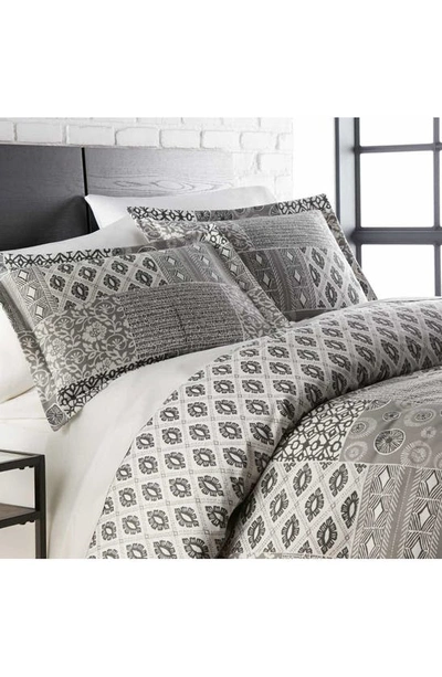 Southshore Fine Linens Luxury Premium Collection Oversized Comforter Set In Global Patch Grey