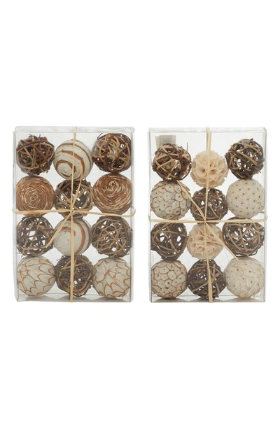 Sonoma Sage Home Decorative Balls In Brown