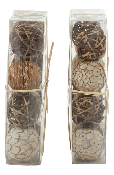 Sonoma Sage Home Decorative Balls In Brown