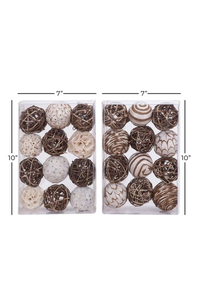 Sonoma Sage Home Decorative Balls In Brown