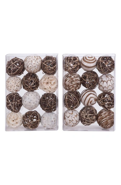 Sonoma Sage Home Decorative Balls In Brown