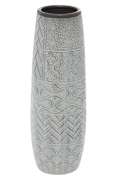 Sonoma Sage Home Grey Stoneware Vase In Grey
