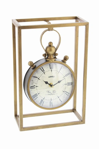Sonoma Sage Home Metal Table Clock In Bronze