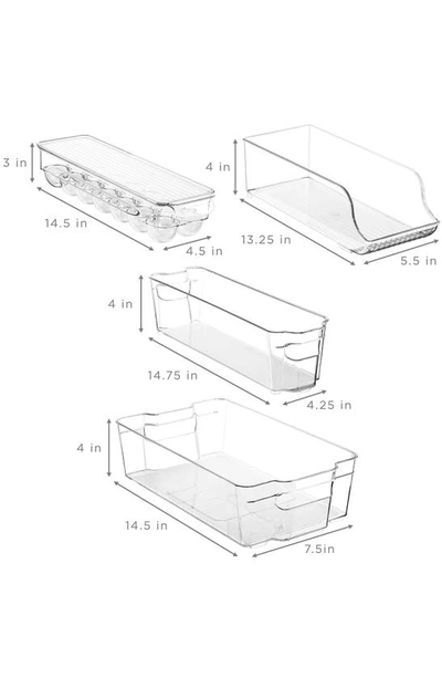 Shop Sorbus Clear 8-piece Organizer Bin Set