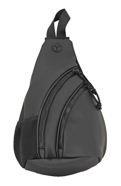 Shop Duchamp Rubberized Sling Bag In Black