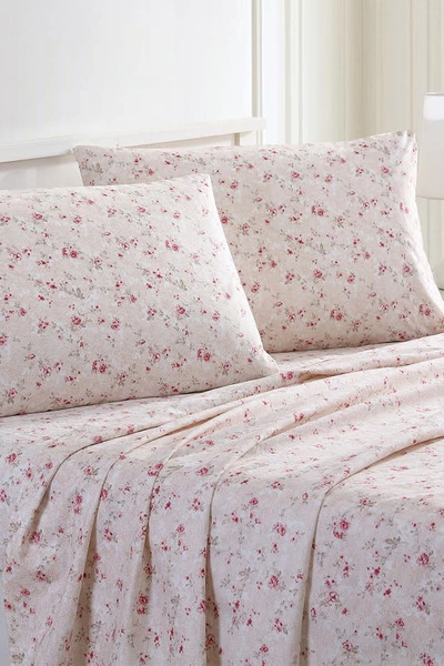 Modern Threads Printed 4-piece Sheet Set In Kashmir Rose