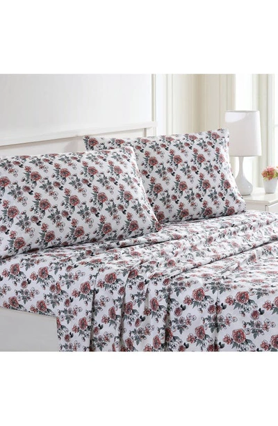 Modern Threads Printed 4-piece Sheet Set In Rose Bloom