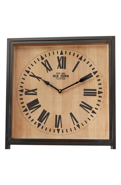 Sonoma Sage Home Brown Wood Clock Shelf In Brown