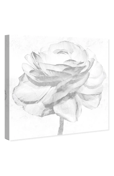 Wynwood Studio White Flower Canvas Wall Art In White