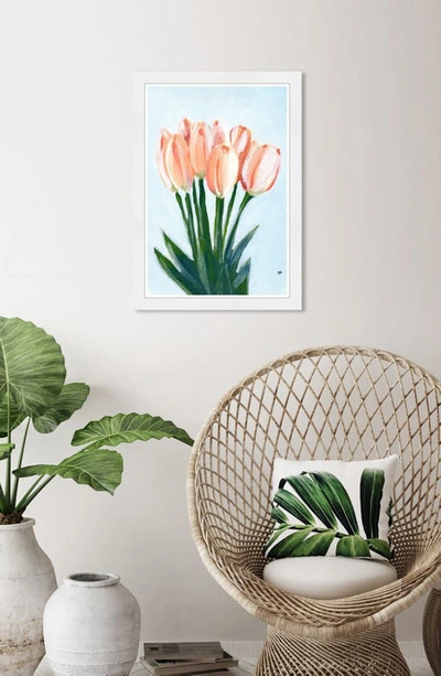 Wynwood Studio 'eight Tulips' Framed Wall Art In Orange