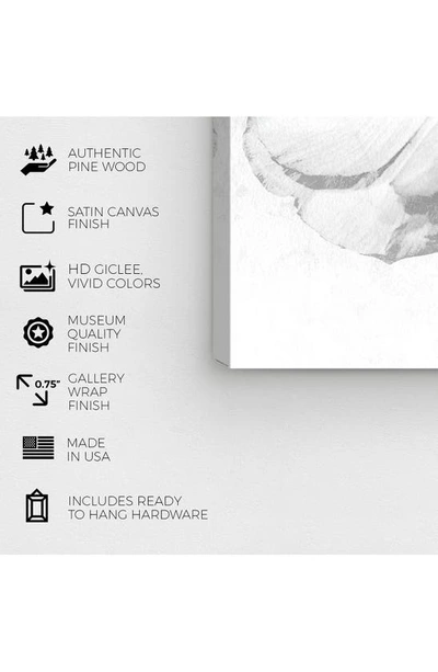 Wynwood Studio White Flower Canvas Wall Art In White