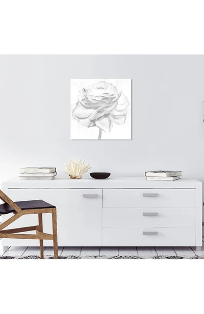 Wynwood Studio White Flower Canvas Wall Art In White