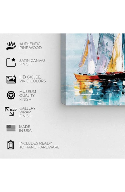 Wynwood Studio 'beautiful Ships' Canvas Wall Art In Blue
