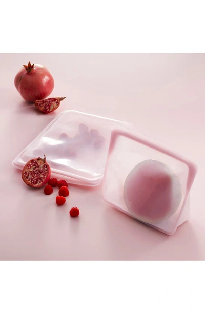 Shop Stasher Half Gallon Reusable Silicone Storage Bag In Rose Quartz