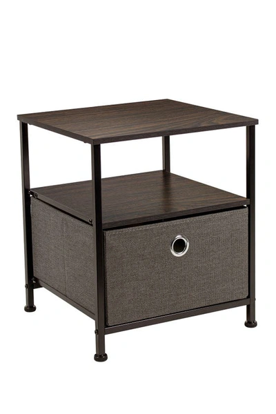 Sorbus Nightstand 1-drawer Shelf Storage In Pink