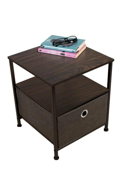 Sorbus Nightstand 1-drawer Shelf Storage In Pink