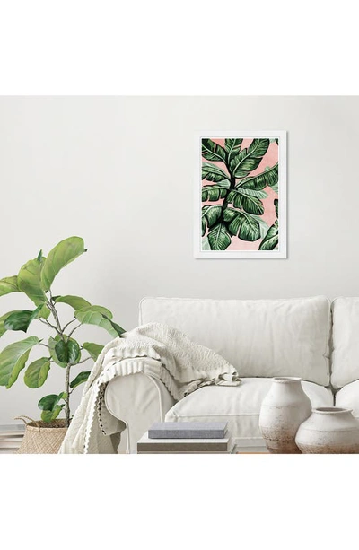 Wynwood Studio Blush Leaf Prints Wall Art In Green