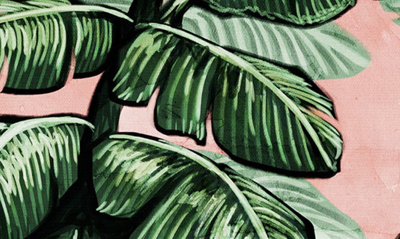Wynwood Studio Blush Leaf Prints Wall Art In Green