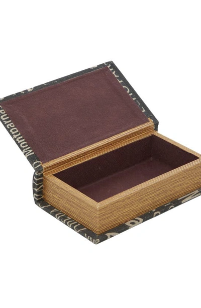 Sonoma Sage Home 3 Piece Wooden Book Box Set In Black