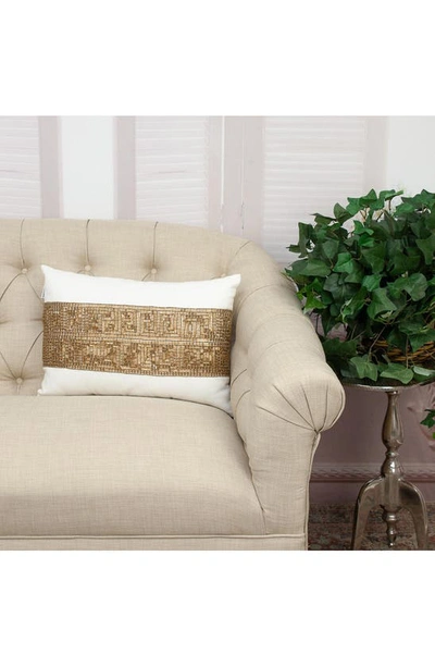 Parkland Collection Misty Decorative Accent Pillow In Off White