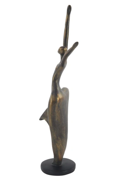 Shop Willow Row Brasstone Polystone Traditional Dancer Sculpture