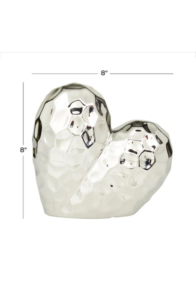 Shop Vivian Lune Home Silvertone Porcelain Heart Sculpture