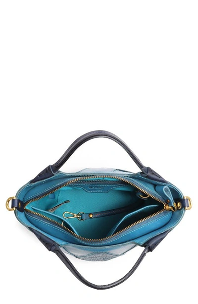 Shop Old Trend Primrose Leather Mini Tote In Turquoise