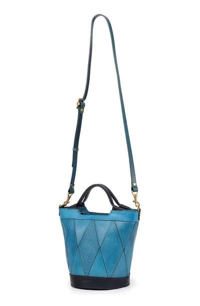 Shop Old Trend Primrose Leather Mini Tote In Turquoise