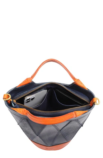 Shop Old Trend Primrose Leather Mini Tote In Navy