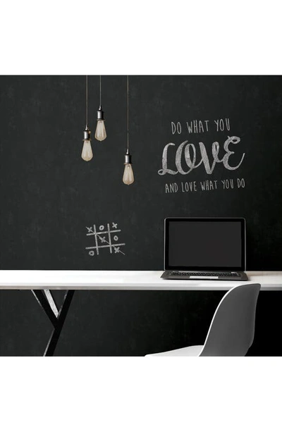 Shop Wallpops Vintage Chalkboard Peel & Stick Wallpaper In Black