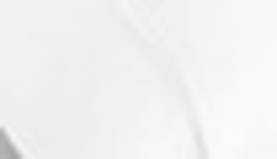 Melange Percale Cotton Single Stripe Embroidered 4-piece Sheet Set In White/white