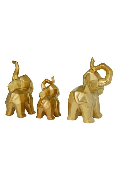 Shop Cosmo By Cosmopolitan Goldtone Porcelain Glam Elephant Sculpture