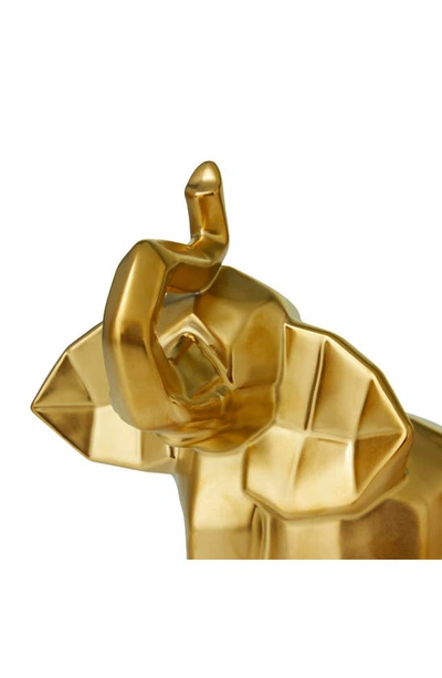 Shop Cosmo By Cosmopolitan Goldtone Porcelain Glam Elephant Sculpture