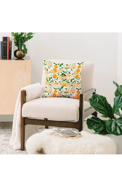 Deny Designs Alison Janssen Spring Clementine Throw Pillow In Multi