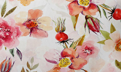 Deny Designs Utart Hygge Watercolor Midsummer Throw Pillow In Multi