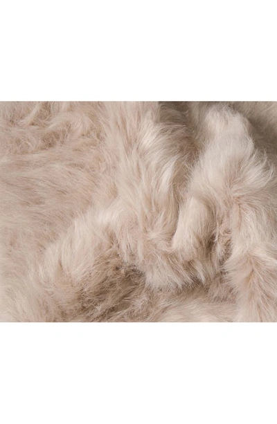 Shop Luxe Gordon Faux Shearling Rug In Taupe