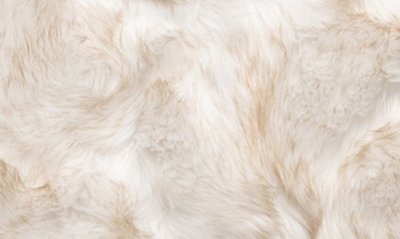 Shop Luxe Hudson Faux Fur Rectangular Rug In Gradient Tan