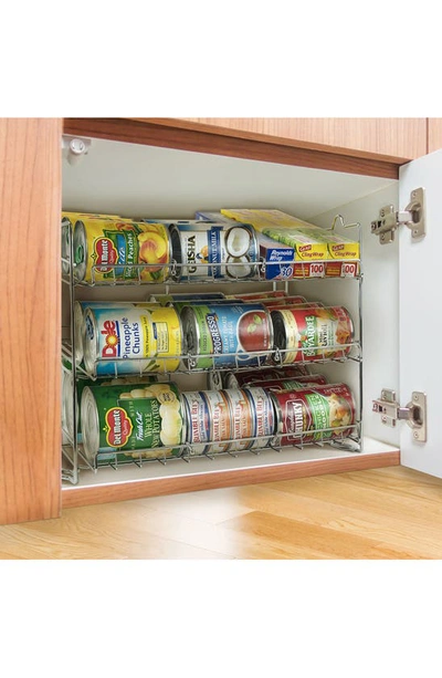 Sorbus Stackable Can Organizer In Stainless Steel